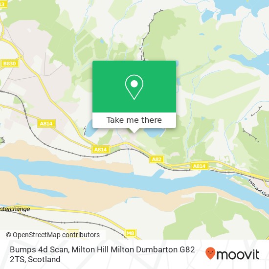 Bumps 4d Scan, Milton Hill Milton Dumbarton G82 2TS map