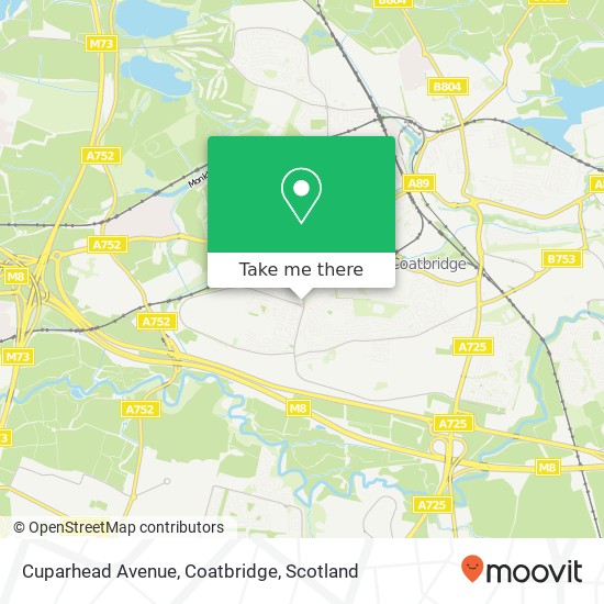 Cuparhead Avenue, Coatbridge map
