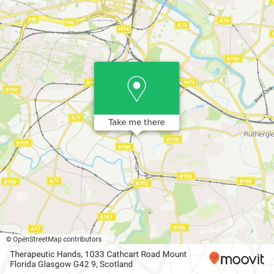 Therapeutic Hands, 1033 Cathcart Road Mount Florida Glasgow G42 9 map