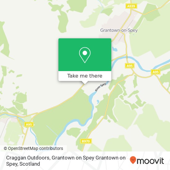 Craggan Outdoors, Grantown on Spey Grantown on Spey map