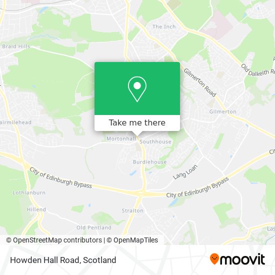Howden Hall Road map