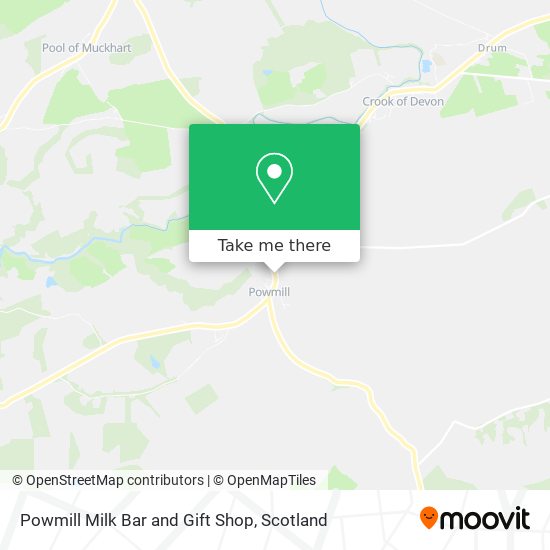 Powmill Milk Bar and Gift Shop map