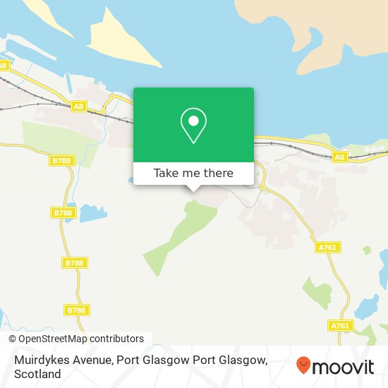Muirdykes Avenue, Port Glasgow Port Glasgow map