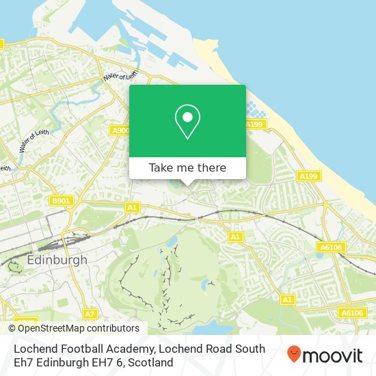 Lochend Football Academy, Lochend Road South Eh7 Edinburgh EH7 6 map