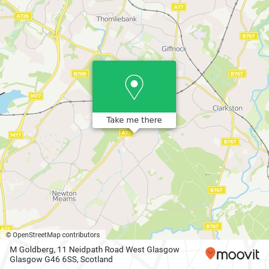 M Goldberg, 11 Neidpath Road West Glasgow Glasgow G46 6SS map