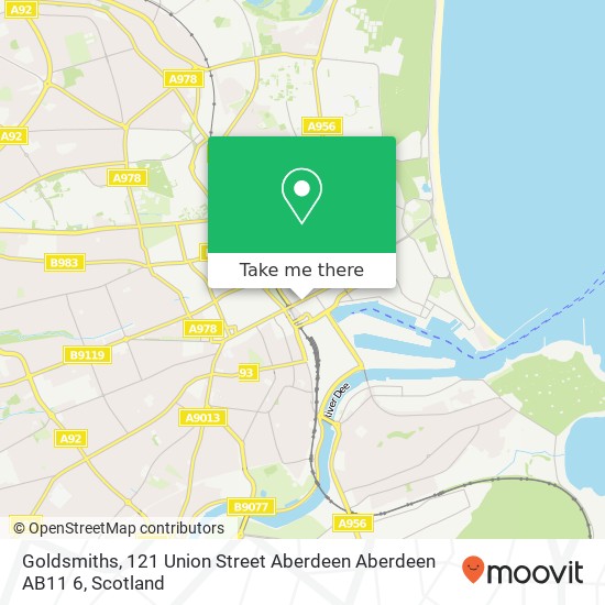 Goldsmiths, 121 Union Street Aberdeen Aberdeen AB11 6 map