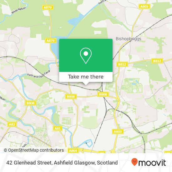 42 Glenhead Street, Ashfield Glasgow map