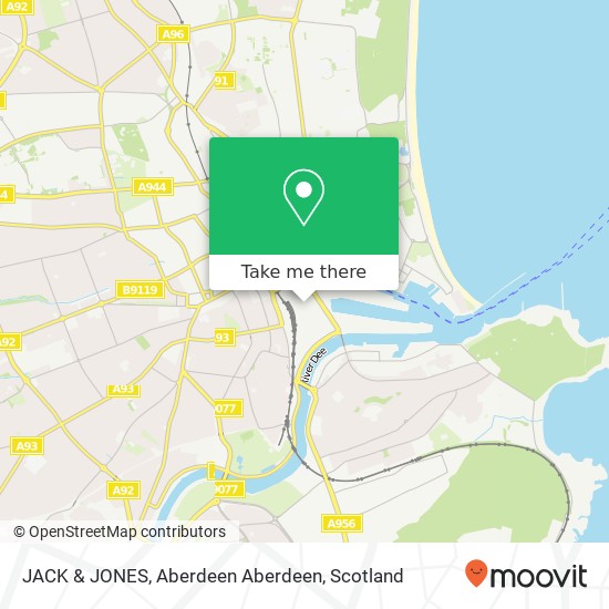 JACK & JONES, Aberdeen Aberdeen map