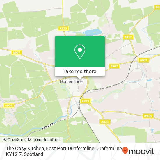 The Cosy Kitchen, East Port Dunfermline Dunfermline KY12 7 map