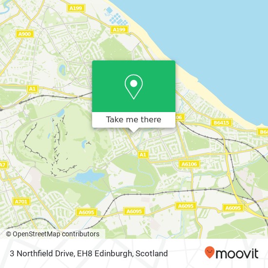 3 Northfield Drive, EH8 Edinburgh map