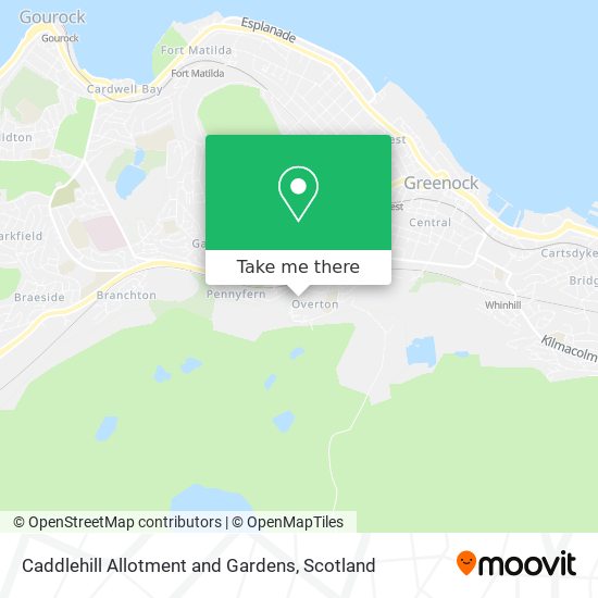 Caddlehill Allotment and Gardens map