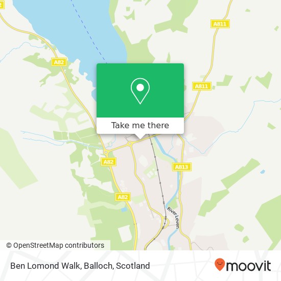 Ben Lomond Walk, Balloch map