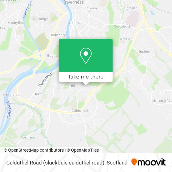 Culduthel Road (slackbuie culduthel road) map