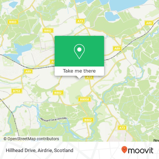 Hillhead Drive, Airdrie map