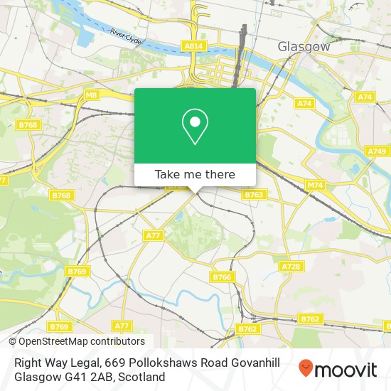 Right Way Legal, 669 Pollokshaws Road Govanhill Glasgow G41 2AB map