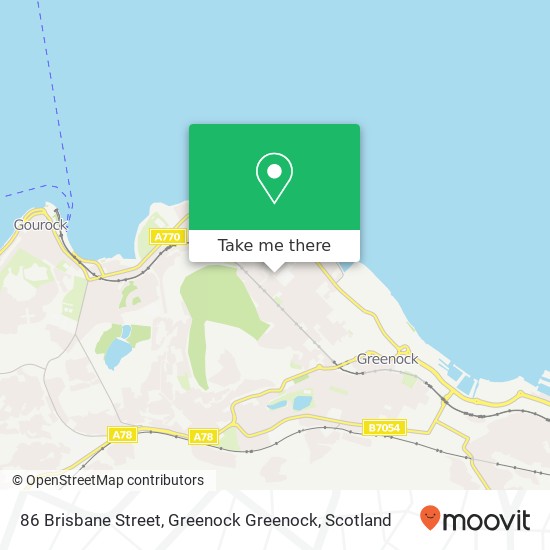 86 Brisbane Street, Greenock Greenock map