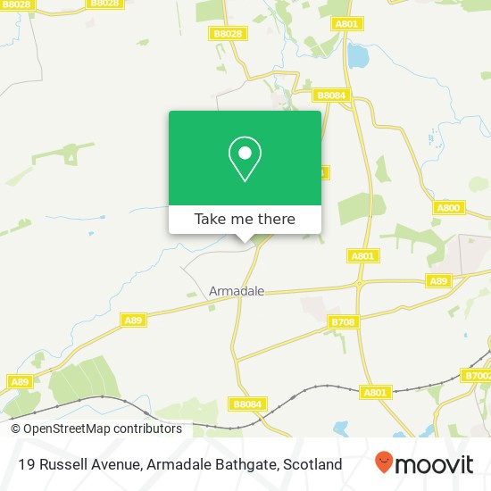 19 Russell Avenue, Armadale Bathgate map
