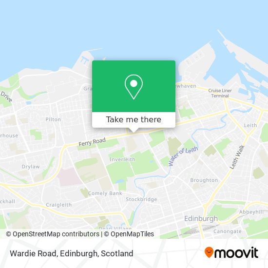 Wardie Road, Edinburgh map