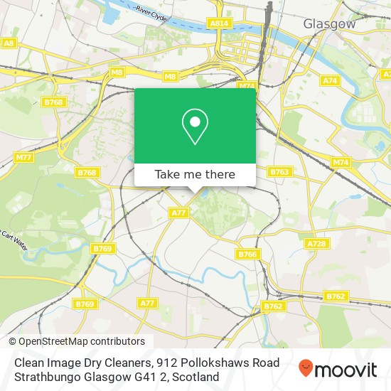 Clean Image Dry Cleaners, 912 Pollokshaws Road Strathbungo Glasgow G41 2 map