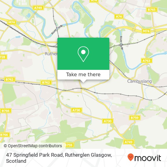 47 Springfield Park Road, Rutherglen Glasgow map