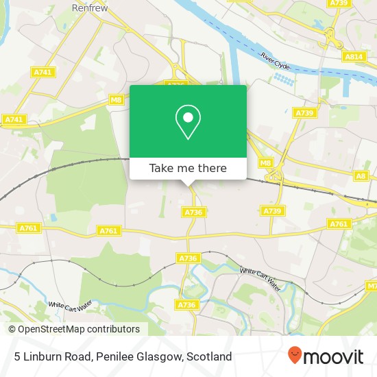 5 Linburn Road, Penilee Glasgow map