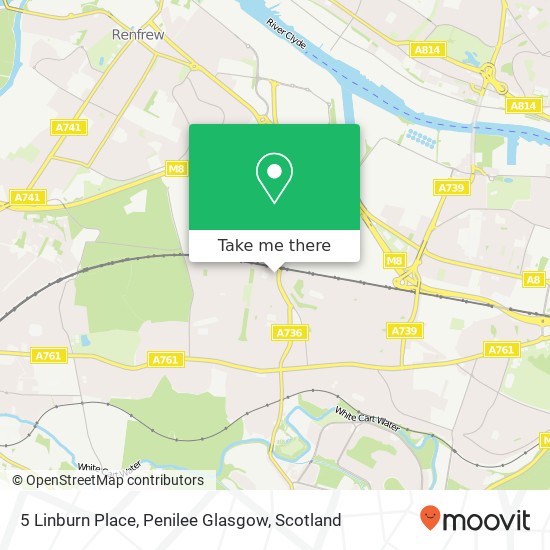 5 Linburn Place, Penilee Glasgow map