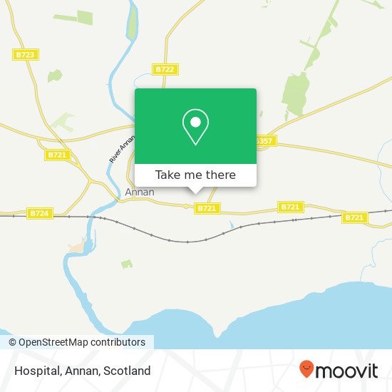Hospital, Annan map