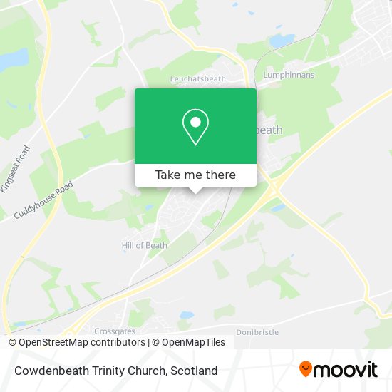 Cowdenbeath Trinity Church map