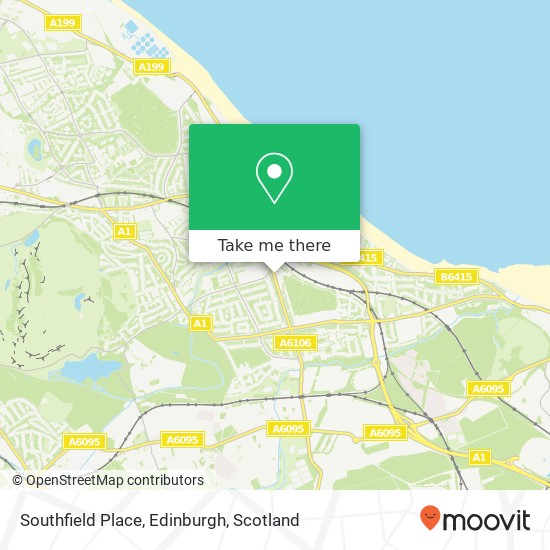 Southfield Place, Edinburgh map