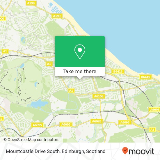 Mountcastle Drive South, Edinburgh map