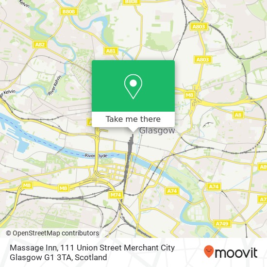 Massage Inn, 111 Union Street Merchant City Glasgow G1 3TA map