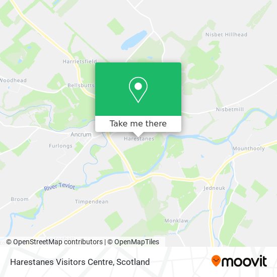 Harestanes Visitors Centre map