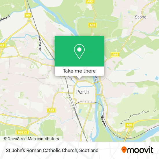 St John's Roman Catholic Church map