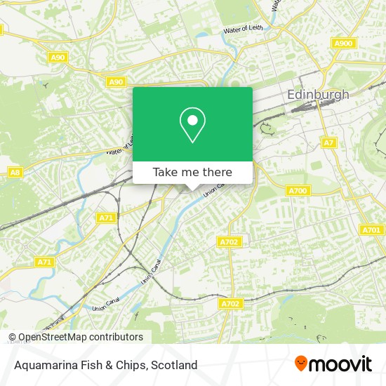 Aquamarina Fish & Chips map