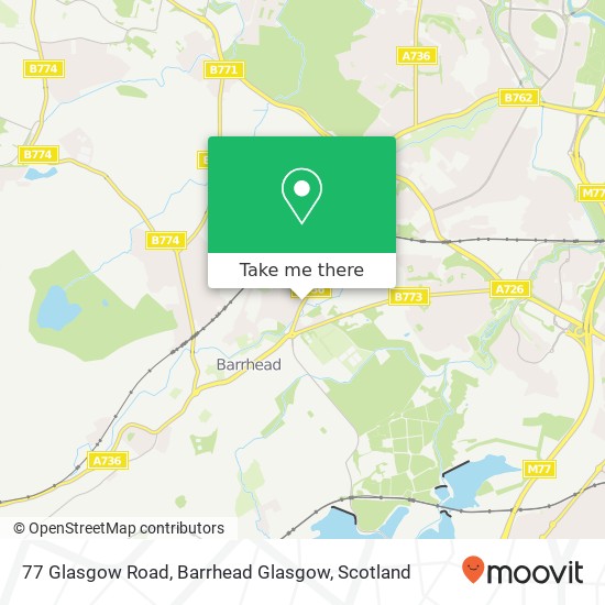 77 Glasgow Road, Barrhead Glasgow map