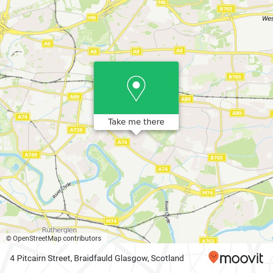 4 Pitcairn Street, Braidfauld Glasgow map