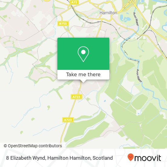 8 Elizabeth Wynd, Hamilton Hamilton map