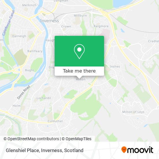 Glenshiel Place, Inverness map