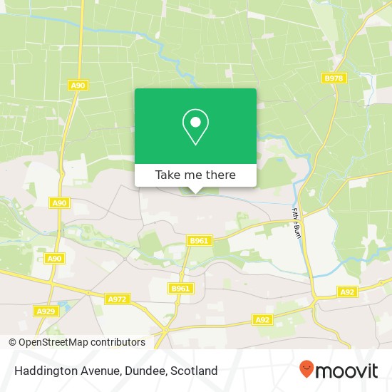 Haddington Avenue, Dundee map