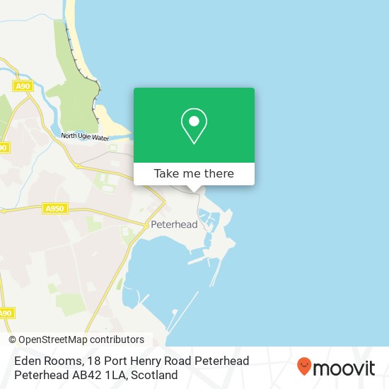 Eden Rooms, 18 Port Henry Road Peterhead Peterhead AB42 1LA map