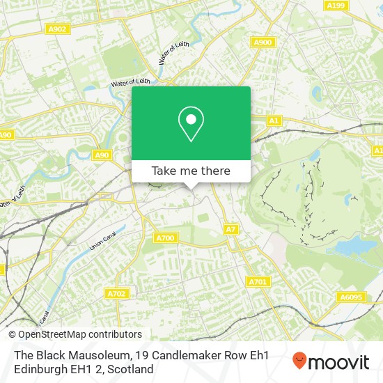 The Black Mausoleum, 19 Candlemaker Row Eh1 Edinburgh EH1 2 map