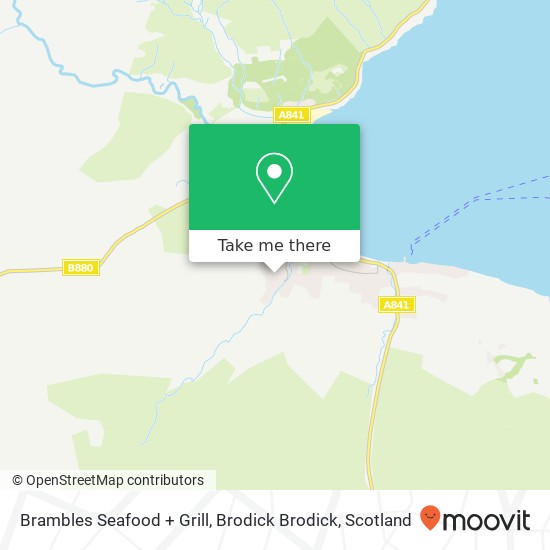 Brambles Seafood + Grill, Brodick Brodick map