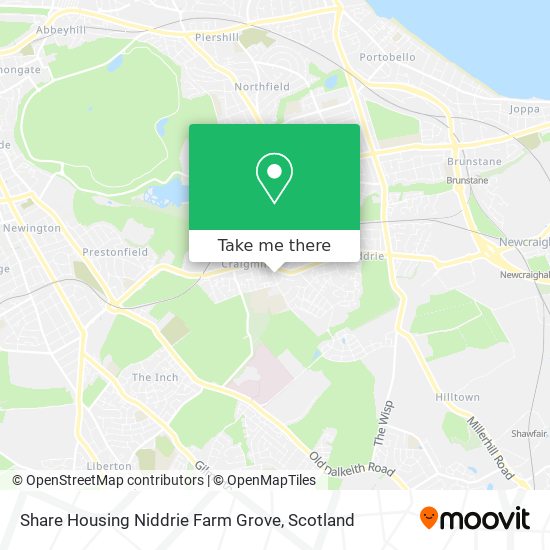 Share Housing Niddrie Farm Grove map