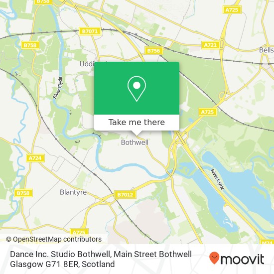 Dance Inc. Studio Bothwell, Main Street Bothwell Glasgow G71 8ER map