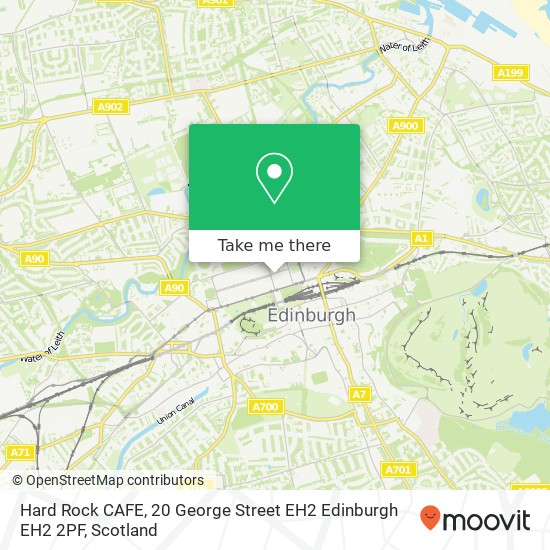 Hard Rock CAFE, 20 George Street EH2 Edinburgh EH2 2PF map