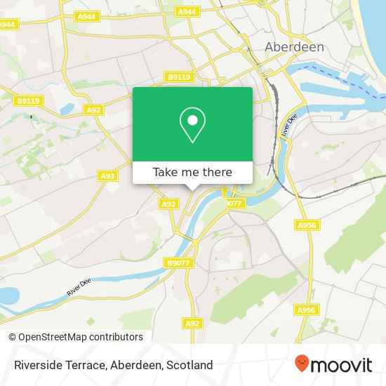 Riverside Terrace, Aberdeen map