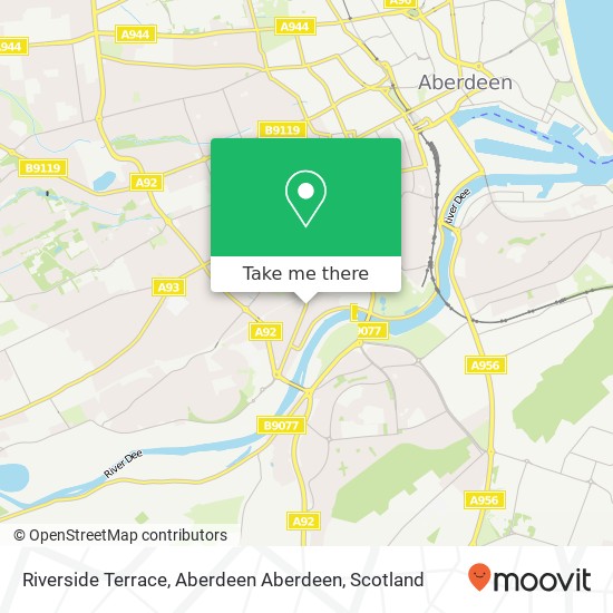 Riverside Terrace, Aberdeen Aberdeen map