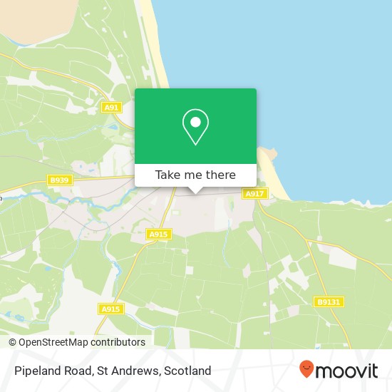 Pipeland Road, St Andrews map