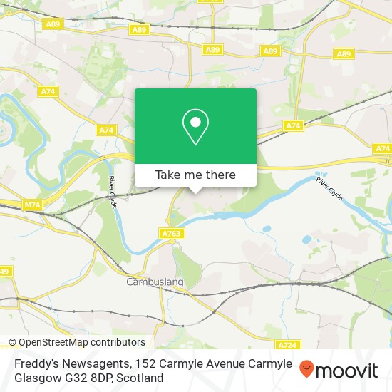 Freddy's Newsagents, 152 Carmyle Avenue Carmyle Glasgow G32 8DP map