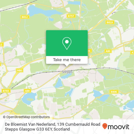 De Bloemist Van Nederland, 139 Cumbernauld Road Stepps Glasgow G33 6EY map